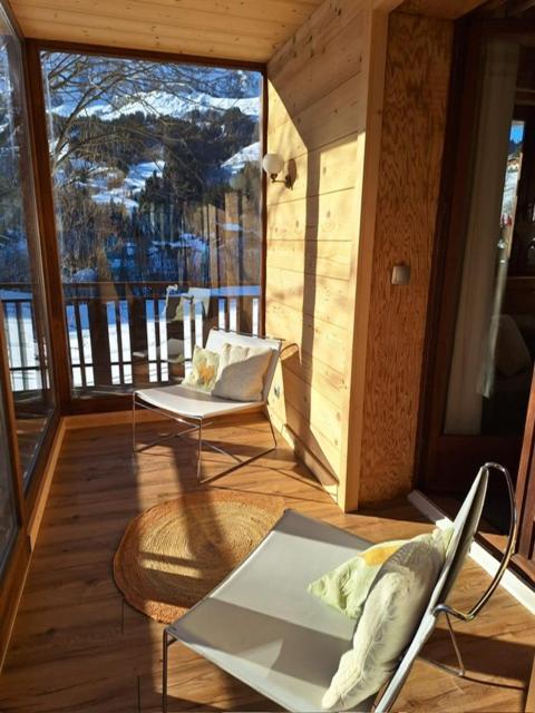 La Coufa, Spacieux Duplex En Chalet, Terrasse, Jardin, Vues Montagnes La Giettaz